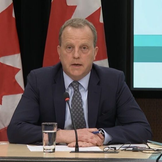 Sébastien Beaulieu speaking at a Government of Canada briefing